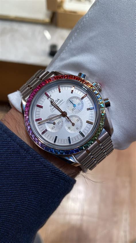 omega speedmaster rainbow